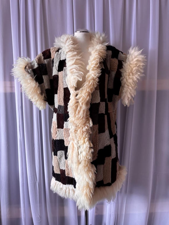 PATCHWORK LAMBSKIN* Handmade patchwork lambskin v… - image 9