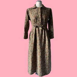 DANIEL HECHTER* 70er Hemdblusenkleid Blümchen