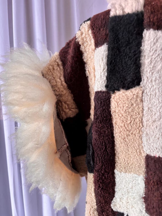 PATCHWORK LAMBSKIN* Handmade patchwork lambskin v… - image 15