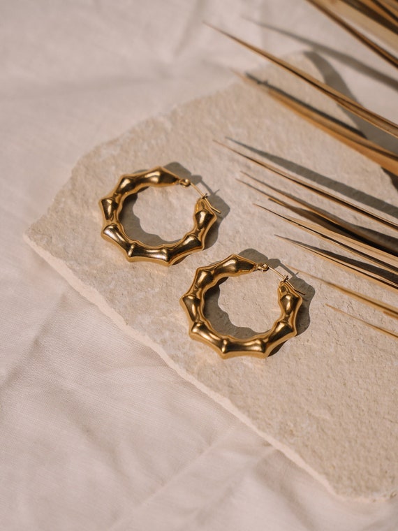 Orecchini A Cerchio Oro 18k Anallergici Per Donna, Clip Senza Foro Con Confezione Regalo