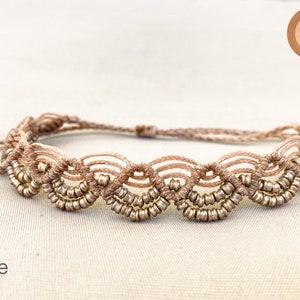 Bracelet de cheville indien Bracelet de cheville en macramé Boho Gypsy Tribal Bracelet de cheville de plage pour femme image 4