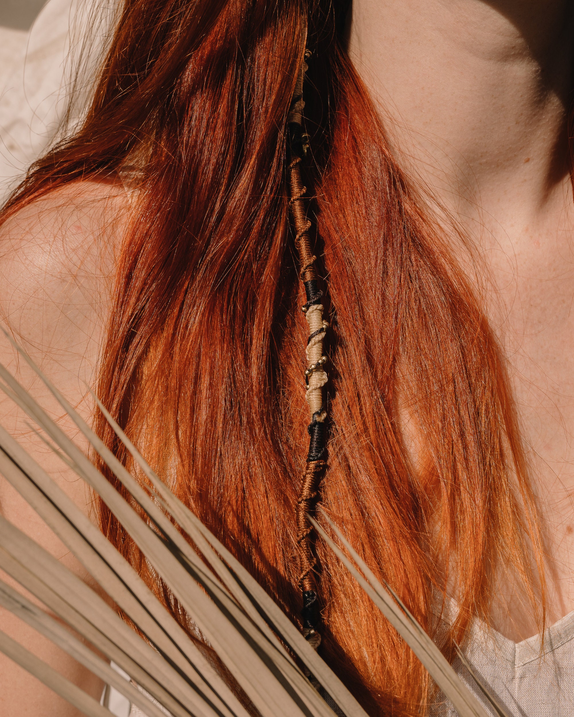 Set of 2 Clip-in Boho Festival Hair Wraps Festival Hair Inspo: Cute Bubble Braids Tutorial | TikTok main image 4