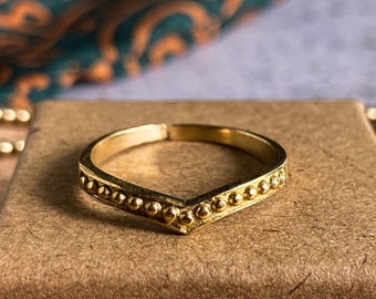Messing Ring verstellbar | Ring gold größenverstellbar | Boho Ring gold | Ring dünn | Ring ohne Stein | Messing Schmuck | Boho Schmuck