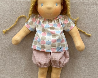 Stoffen pop Hanna volgens Waldorf-stijl, Natural Doll