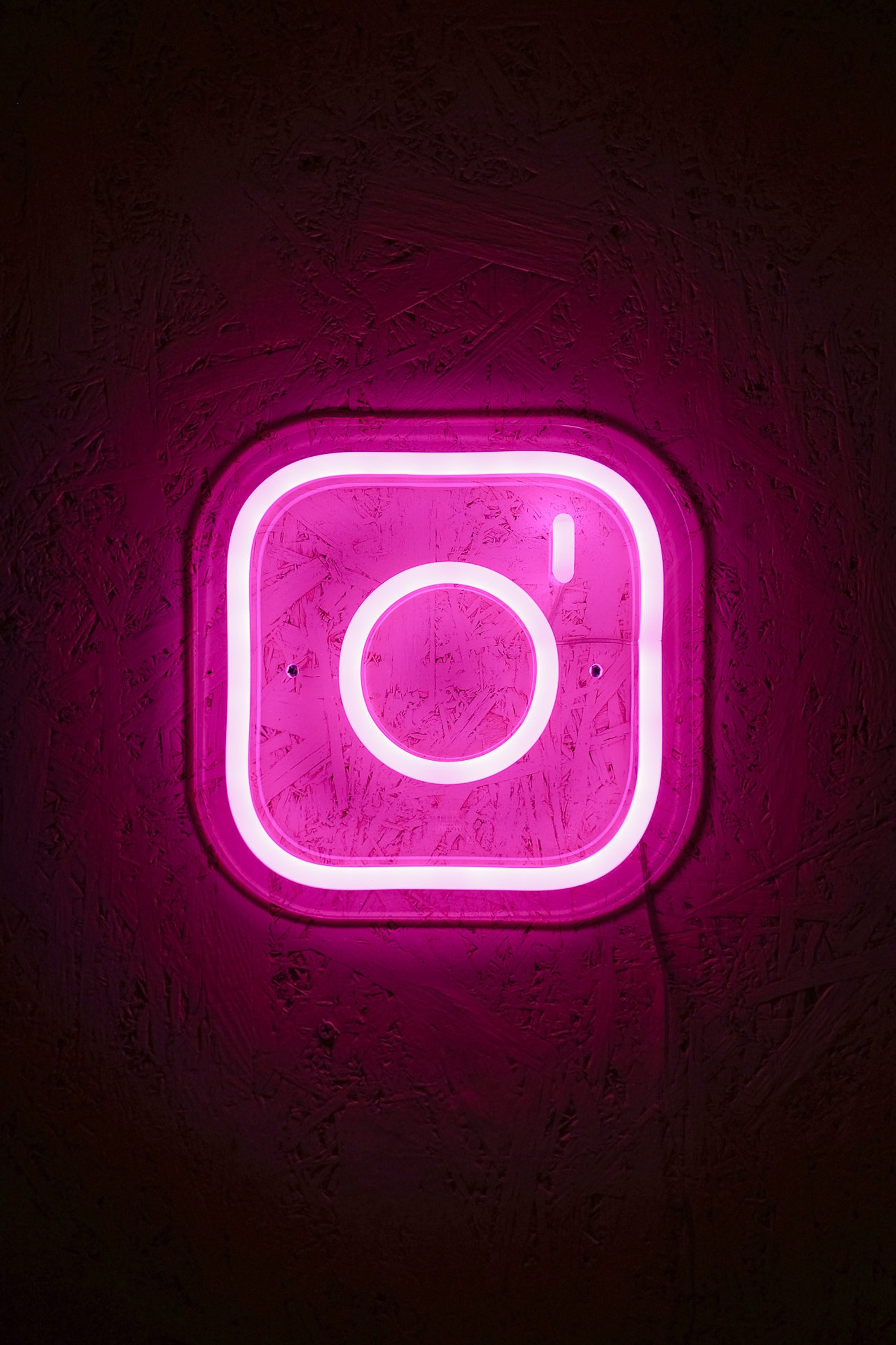 Instagram icon led neon sign light lamp on table Custom color Etsy