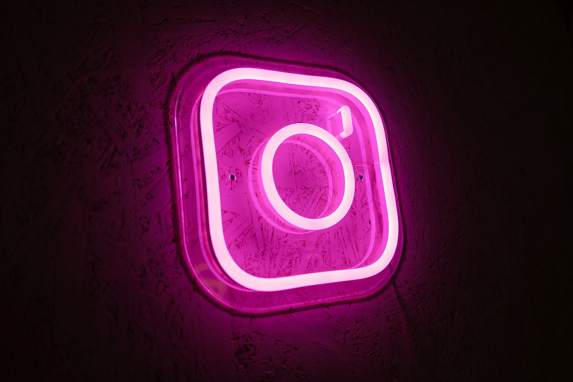 Neon Lights Instagram Logo