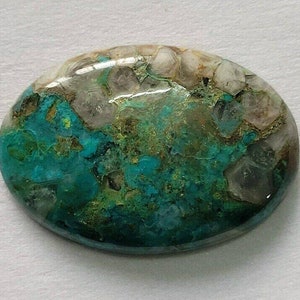Natural Chrysocolla Cabochon, Green Chrysocolla, Loose Gemstone, Designer Chrysocolla, Semi Precious Stone, Jewelry Making Stone, Gift stone