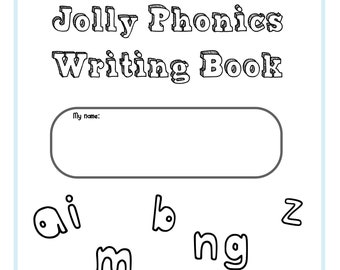 jolly phonics writing book complete with all 7 groups of etsy new zealand