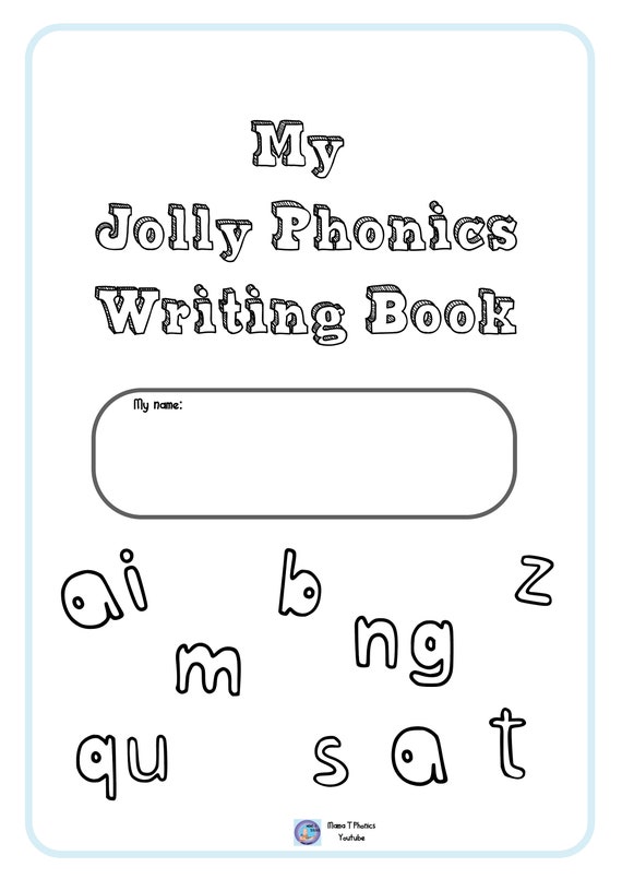 Jolly Phonics Writing Book Complete With All 7 Groups of - Etsy Hong Kong