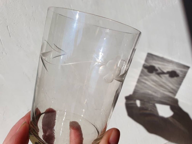 1950s Tarbeklaas Set of 4 vintage tumblers Estonia