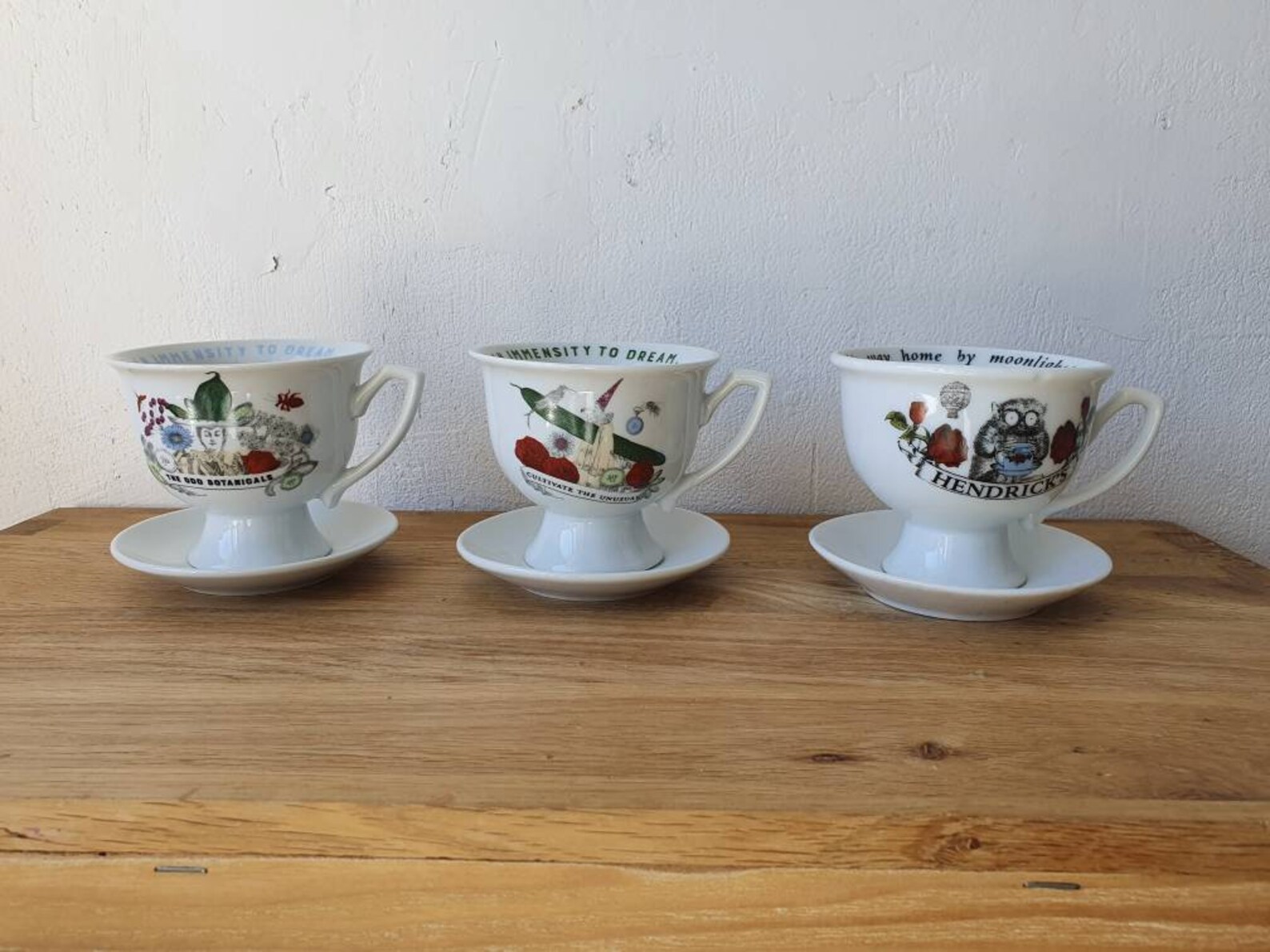 Hendricks Gin collectable tea cup and saucer Etsy