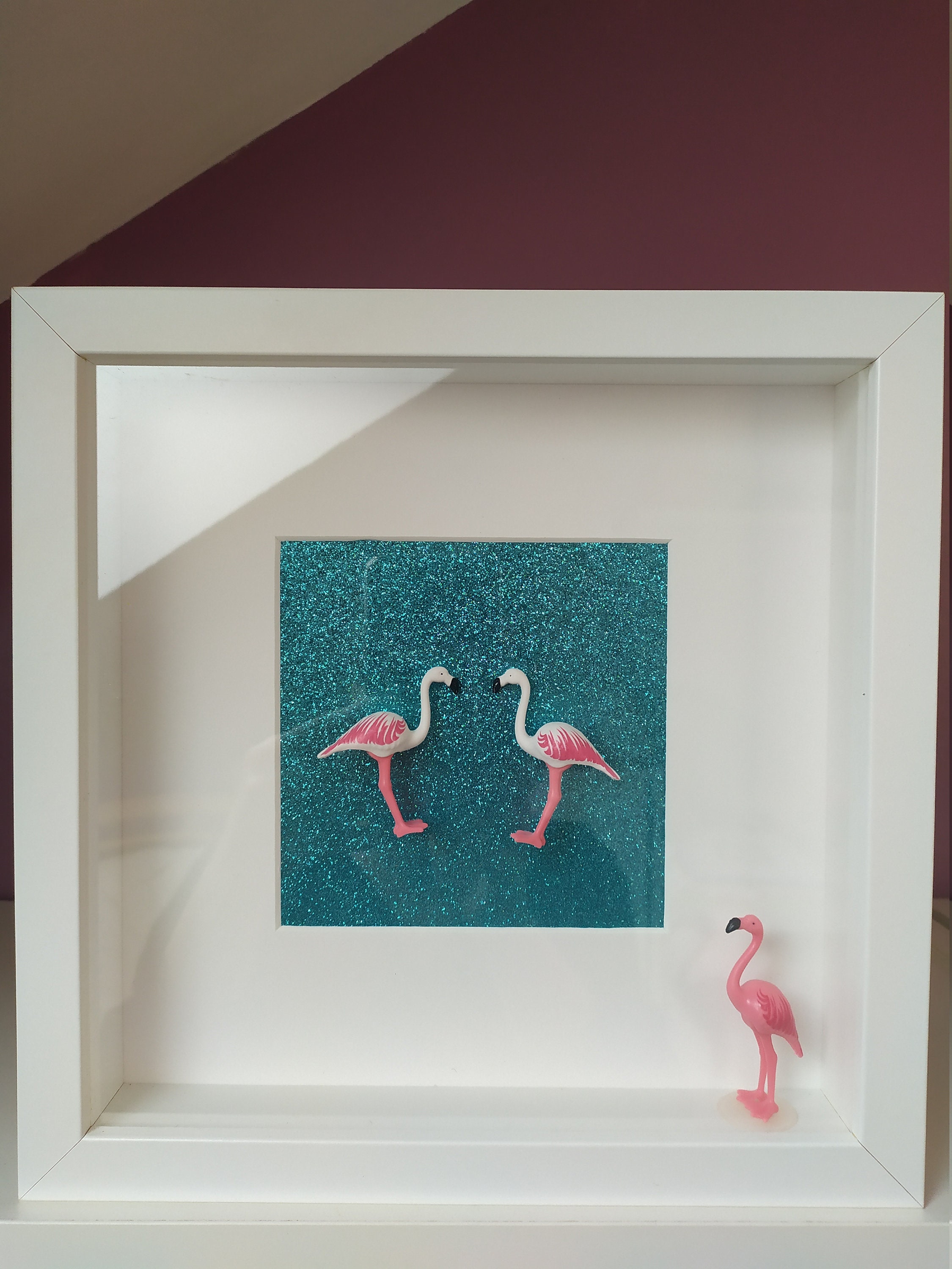 Cadre Flamants Rose