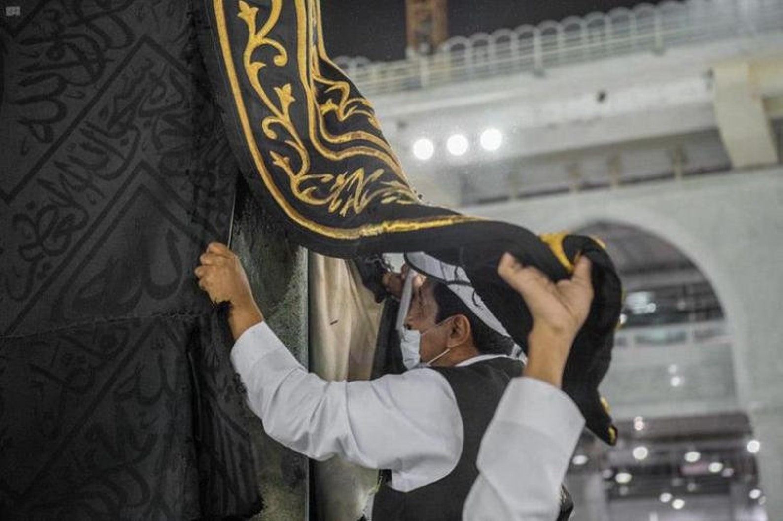 Original Certified Kaaba Cloth 40 CM X 85 CM Large Size Hajj Etsy