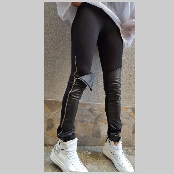 Elsa Friday Legging In Black Leather | Designer Leggings | J Brand | Leather  fashion, Black leggings, Black leather leggings