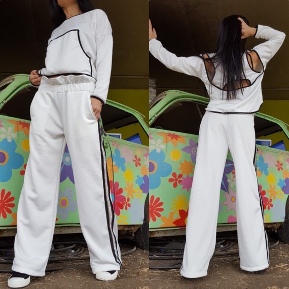 Buy Extravagant Women Set/loose White Set/women Casual Outfit/two