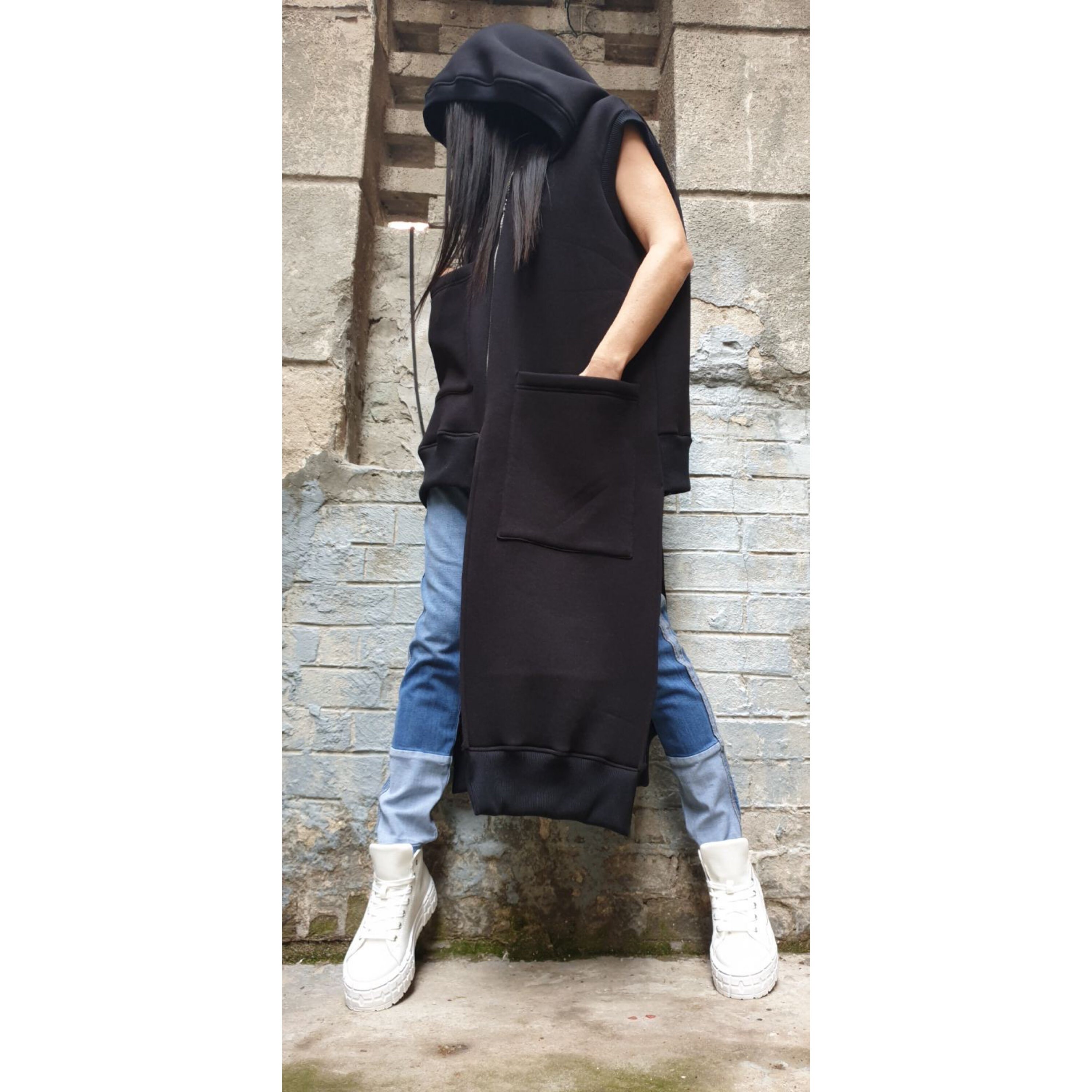 New Collection Gothic Vest/sleeveless Asymmetric Coat/woman | Etsy