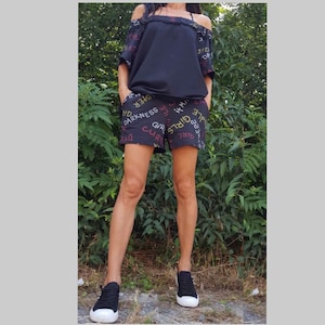 Extravagant Set/Two Piece Outfit/Colorful  Women Set/Comfortable Outfit/Summer Casual Pants/Loose Blouse/Cotton Top/Party Woman Set
