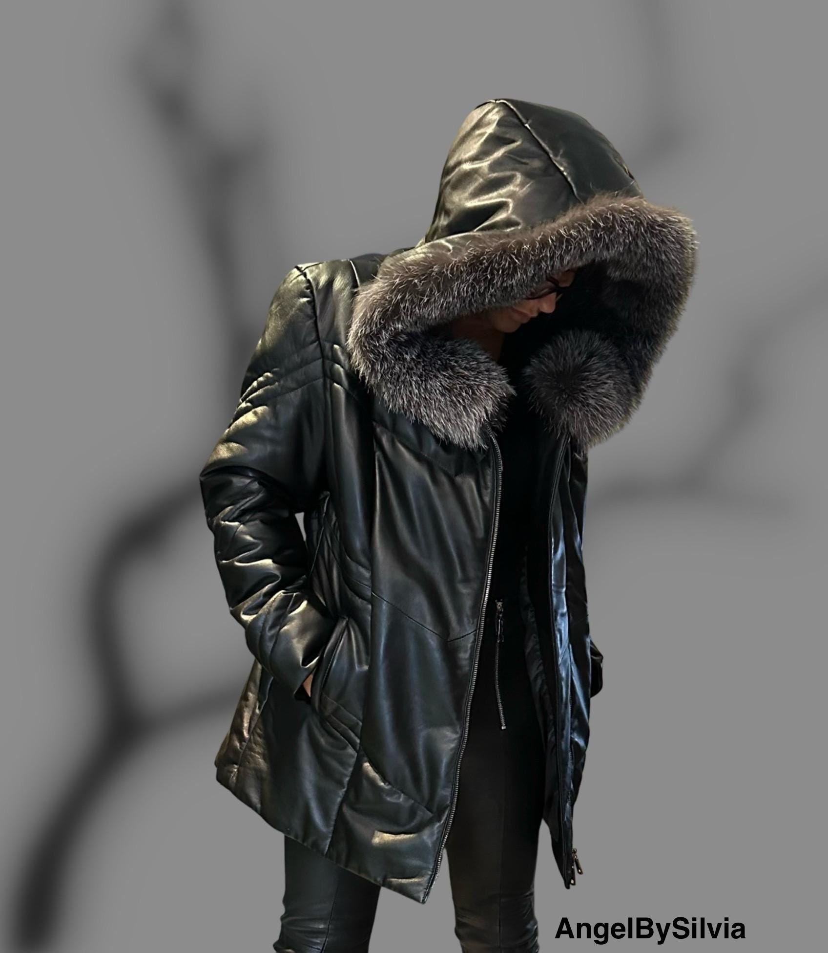 Big hood fox coat - Etsy 日本