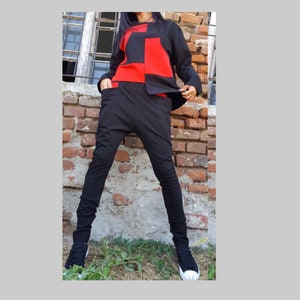 Multi Color Casual Trac/Extravagant Workout Set/Women Casual Cotton Set/Extravagant Women Tracksuit/Two Color Set/Black Red Outfit