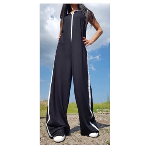 Casual Comfortable Jumpsuit/Extravagant Jumpsuit/Wide Leg Jumpsuit/Sleeveless Jumpsuit/Casual Cotton Jumpsuit/Loose Jumpsuit