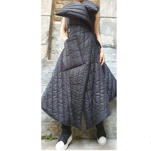 New Winter Asymmetric Vest/Sleeveless Black Vest/Outer Pocket Vest/Extravagant Long Short Vest/Casual Comfortable Vest/Sport Elegant Vest