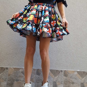 Designer Short  Dress/Unique Party Dress/Women Party Dress/Extravagant  Dress/Women Casual Dress/Colourful Dress/Summer Dress