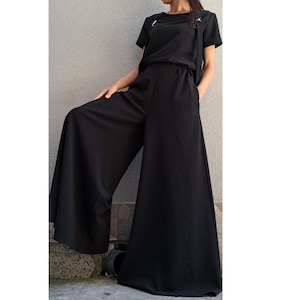New Woman Palazzo Pants and Blouse Set / Extravagant Pants Skirt and Top Set / Everyday Comfortable Set / Avantgarde Street Clothing