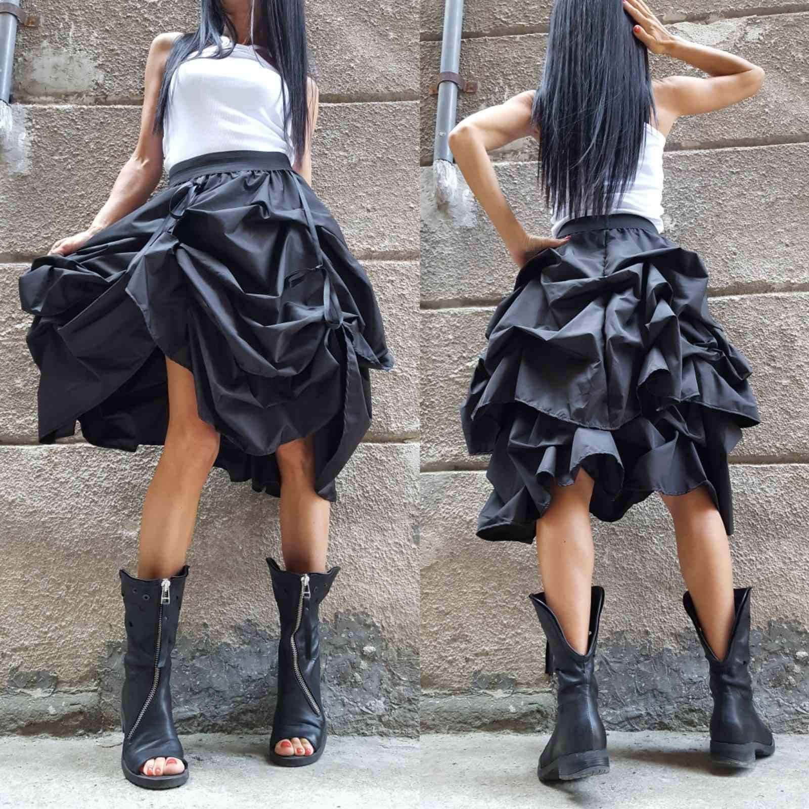 [Margesherwood ] / ☆ BALLOON SKIRT / black ESBilli_Balloon_Skirt_GRS-