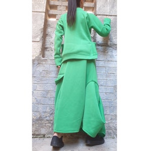 2 piece Green blouse and skirt set