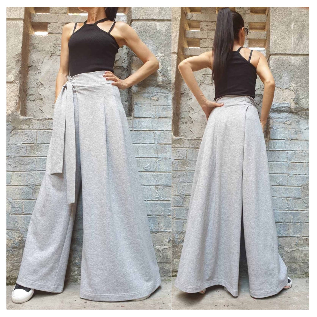 【Raucohouse】Maxi long wide cotton pants Raucohouse