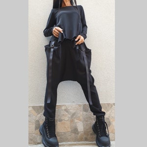 Outwear Women Set/Urban Black Two Piece Set/Extravagant Women Set/Plus Size Women Outfit/Everyday Tracksuit/Casual Comfortable Set/Loose Set