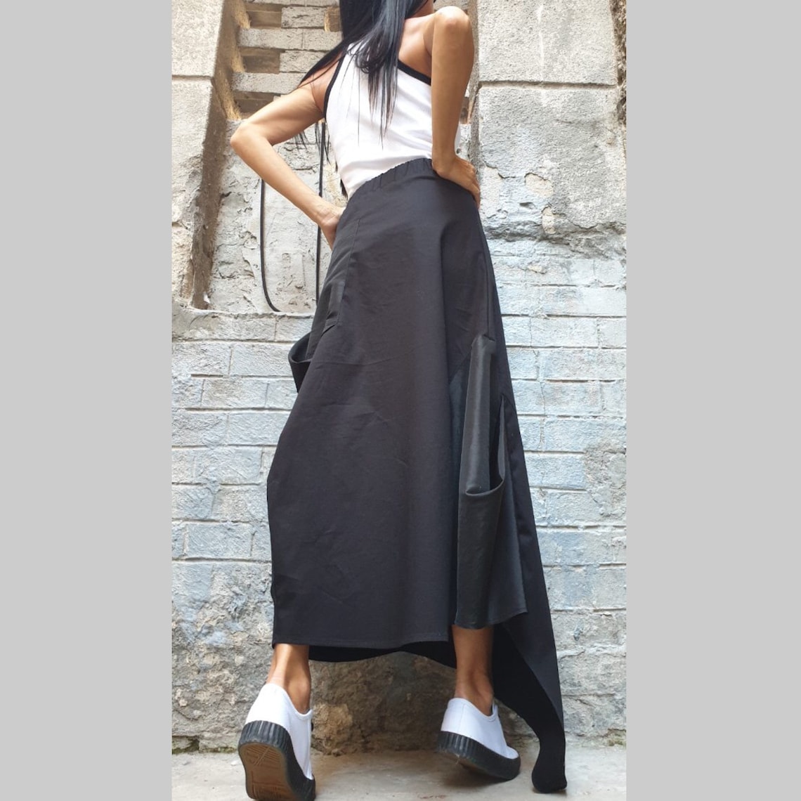 Extravagant Long Skirt/ Casual Comfortable Skirt/Avant-garde | Etsy