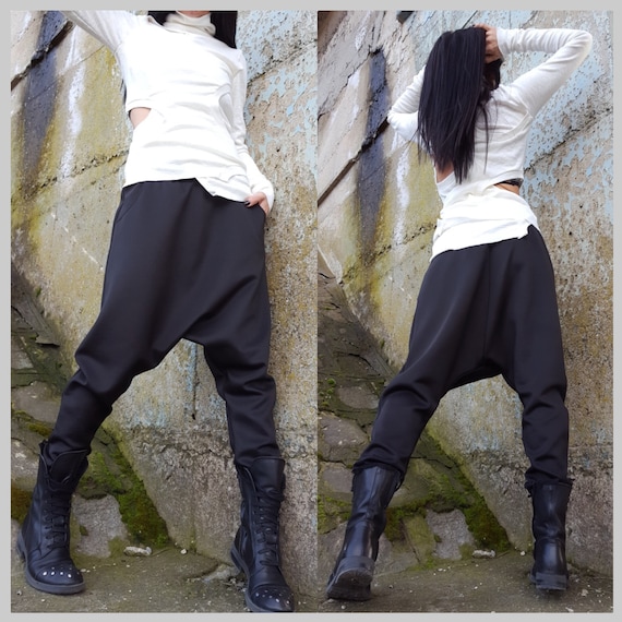 Pantaloni neri clearance cavallo basso
