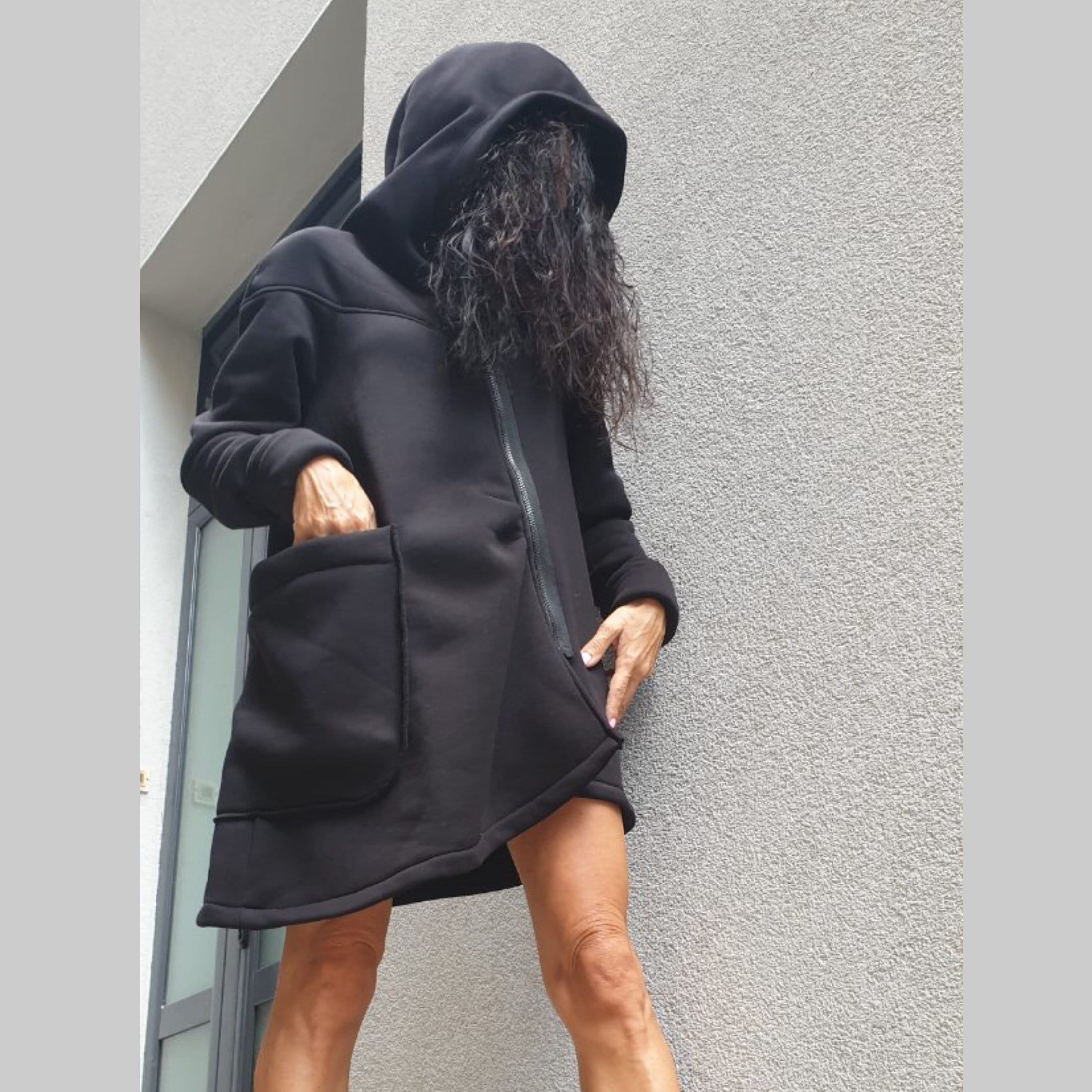 Asymmetric Winter Vest/Extravagant Cotton Coat/Soft Coats with | Etsy