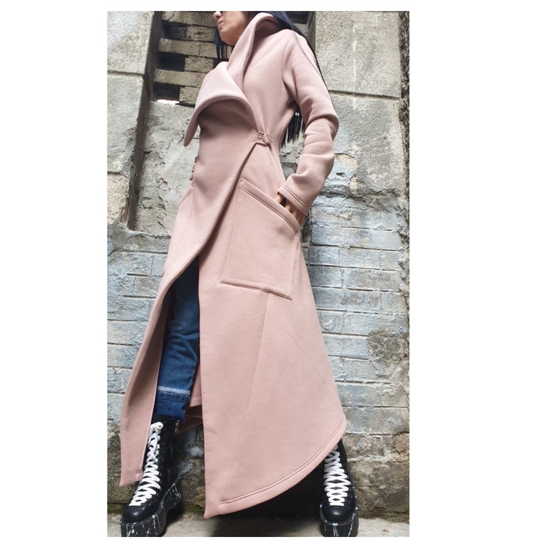 Elegant Warm Winter CoatExtravagant Asymmetric CoatElegant Wool Winter CoatUrban Woman ClothingCasual Comfortable CoatStylish Long Coat