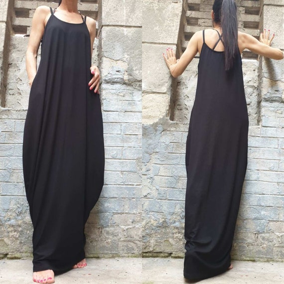 Vestido largo de algodón de diseño con bolsillos / túnicas de - Etsy México Vestido largo de algodón de diseño con bolsillos / túnicas de - Etsy México