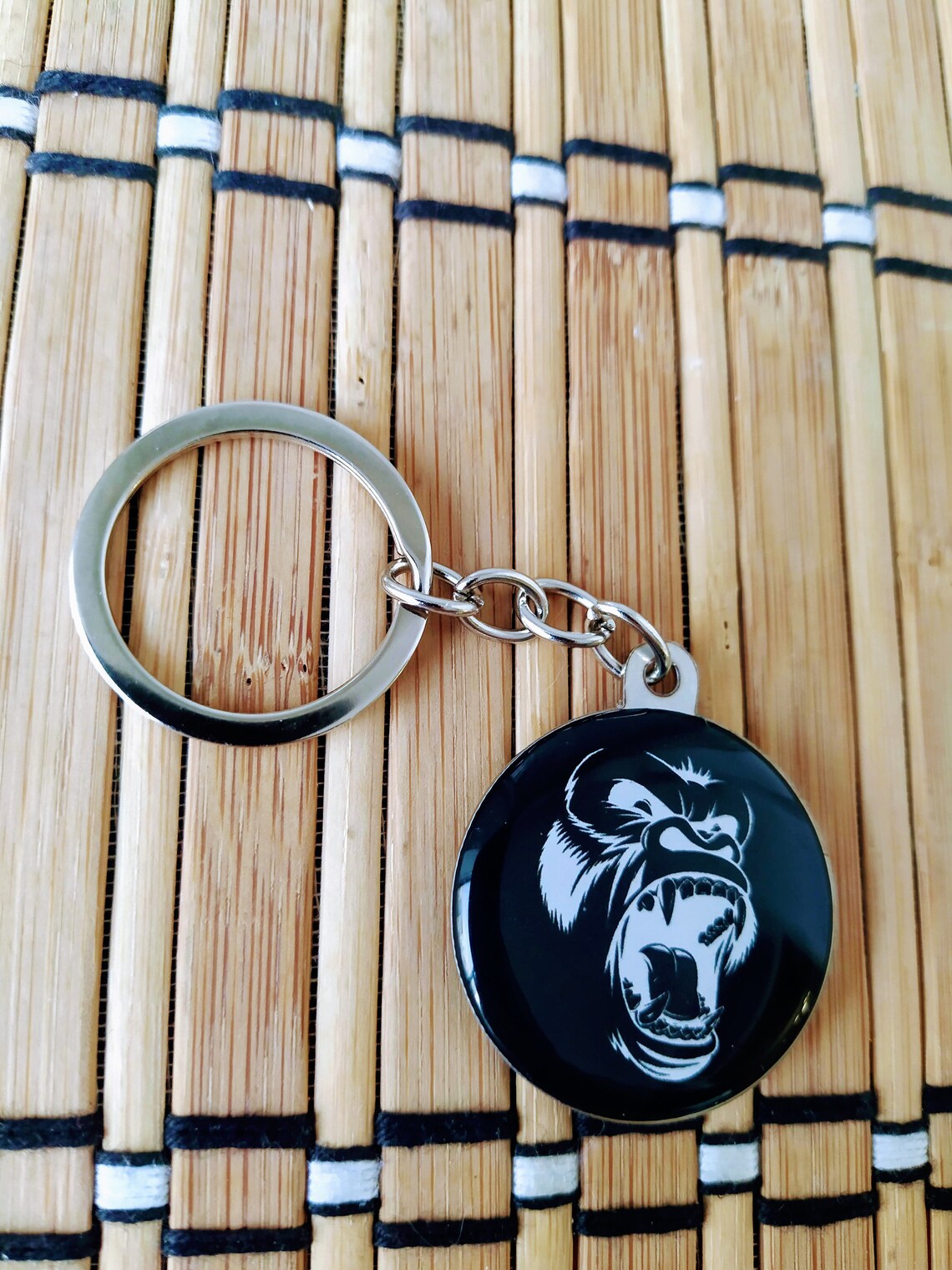 Gorilla king kong keychain 3D stickers gift photo of your Etsy 日本