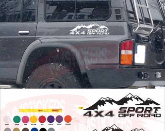 4x4 sport off road Decal Stickers Decal Kit Stripe Auto sticker tuning Sidebars 4x4 off road