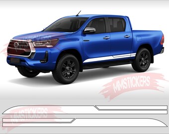 Universele Decal strips Stickers Decal Kit Stripe schedel Auto sticker tuning Sidebars