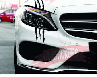 Monster stickers Car Body Side Stripe Rok Sticker-Dak Sticker Hood Decal Car Body Decal beer
