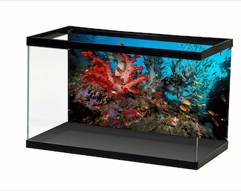 Aquarium Hintergrund Poster Aufkleber Deko Aquarium Hintergrund Sticker vielleicht nach Deinem Design