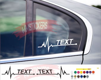 Pulse aangepaste tekst sticker stickers / auto stickers tuning