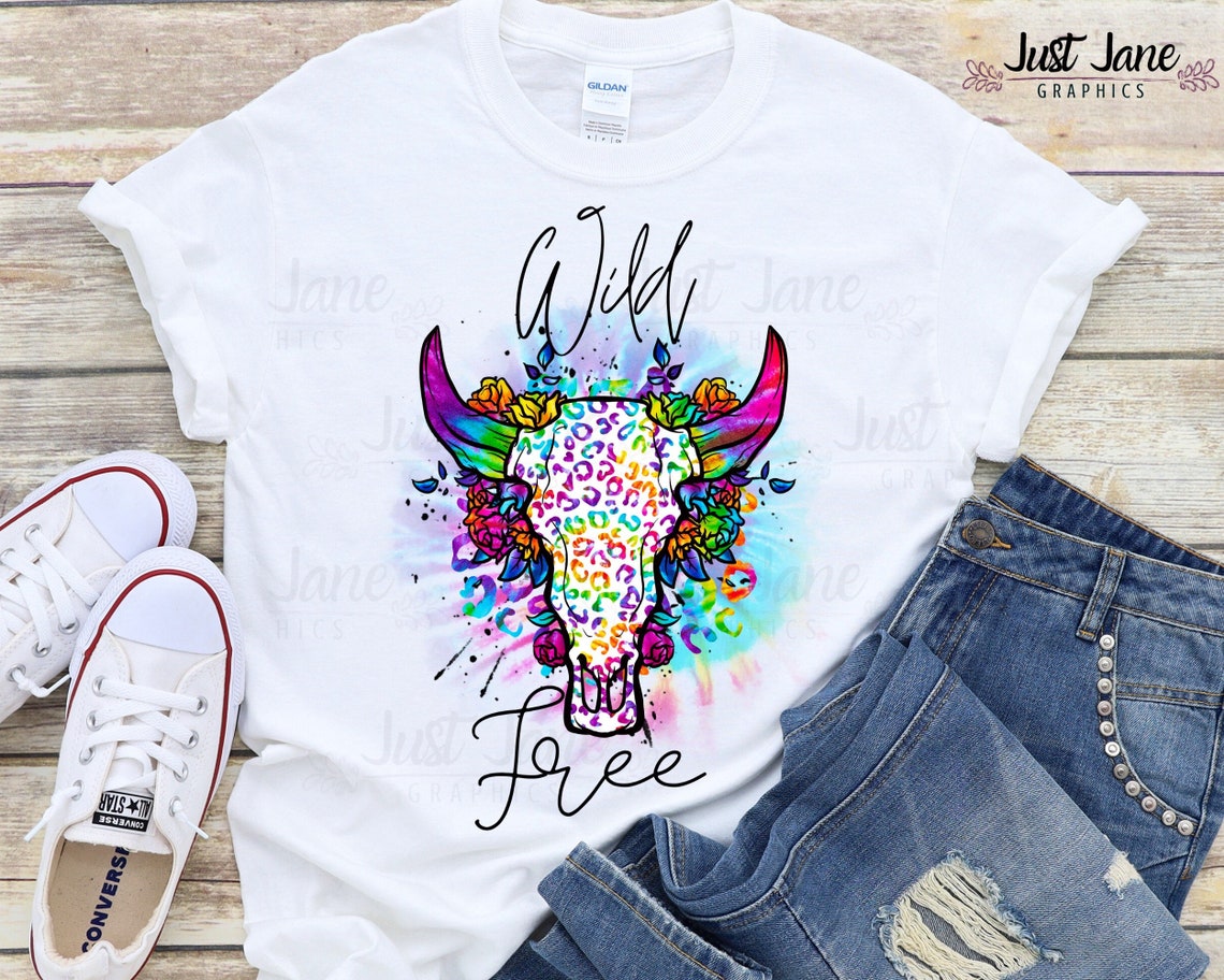 Wild Free Sublimation Design Sublimation Design Etsy
