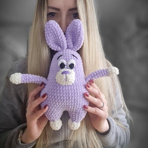 Crochet bunny toy Amigurumi bunny soft toy baby gift handmade toy original baby gift - Rabbit