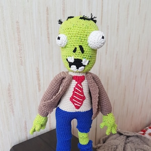 Crochet Zombie toy Amigurumi Zombie soft toy handmade toy original gift