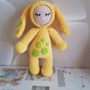 Crochet bunny toy Amigurumi bunny soft toy baby gift handmade toy original baby gift - Rabbit