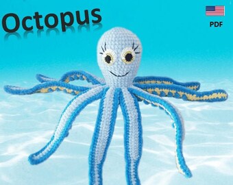 PATTERN Crochet toy Octopus amigurumi pattern