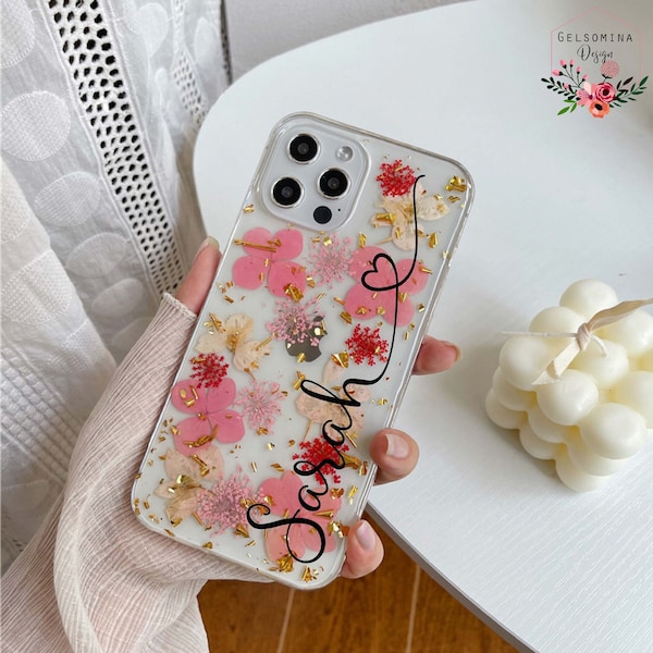 Pressed Flower Case Etsy