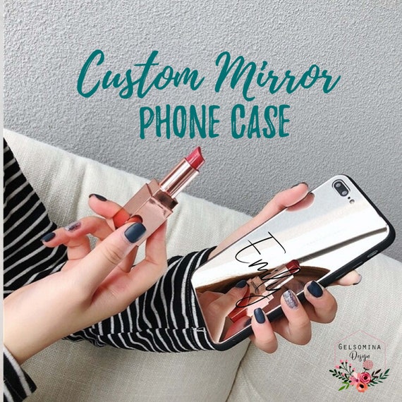 Mirror iPhone 16 15 14 Pro Max Case Custom Monogram iPhone