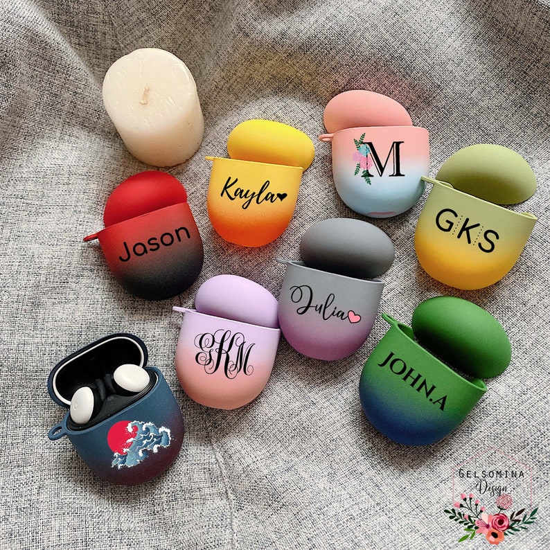 Custom Google Pixel Buds 2 Case Gradient Google Pixel Buds Etsy